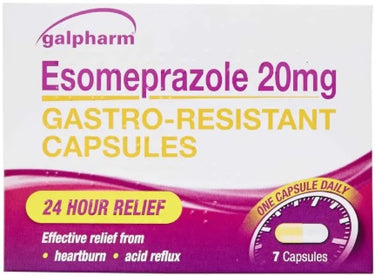Galpharm Esomeprazole 20mg Gastro-Resistant Capsules – 2 Packs | 14 Capsules